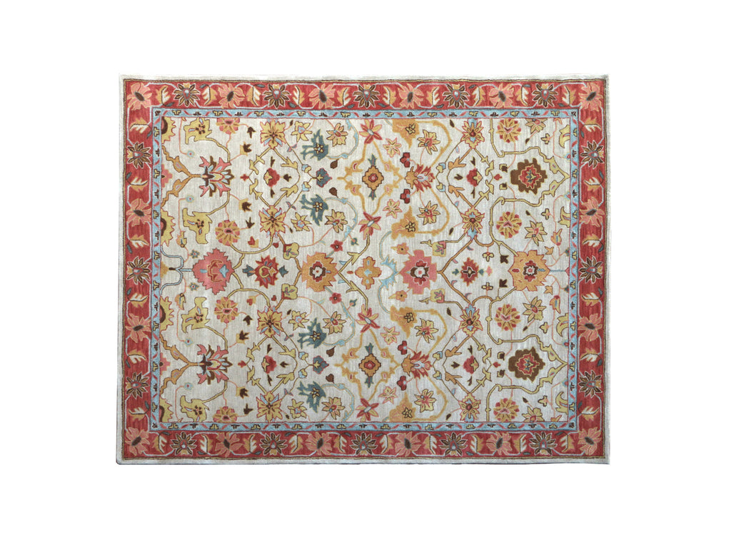 Ballard Medina Beige Oriental Style Handmade Tufted 100% Area Woolen Rugs