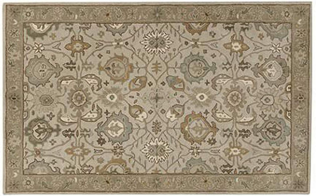 Old Catherine Hand-Tufted Woolen Area Rug Traditional Design