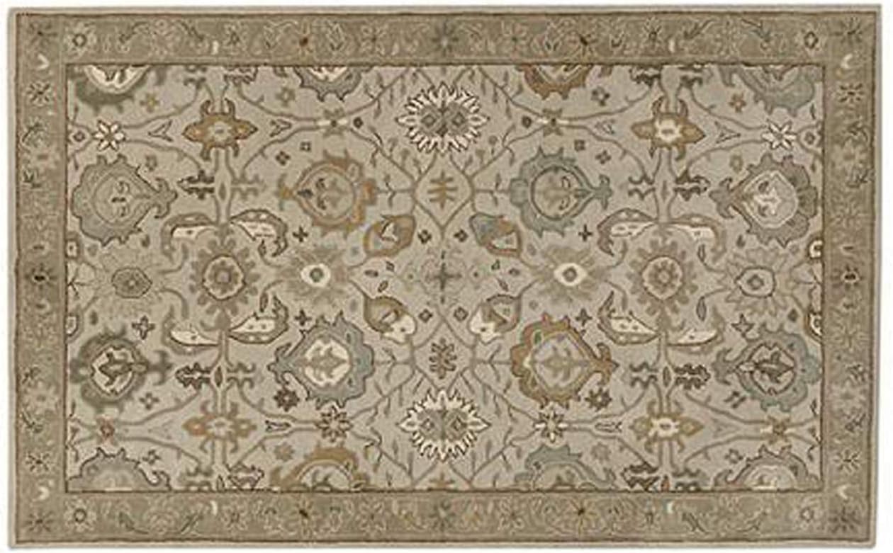 Old Catherine Hand-Tufted Woolen Area Rug Traditional Design
