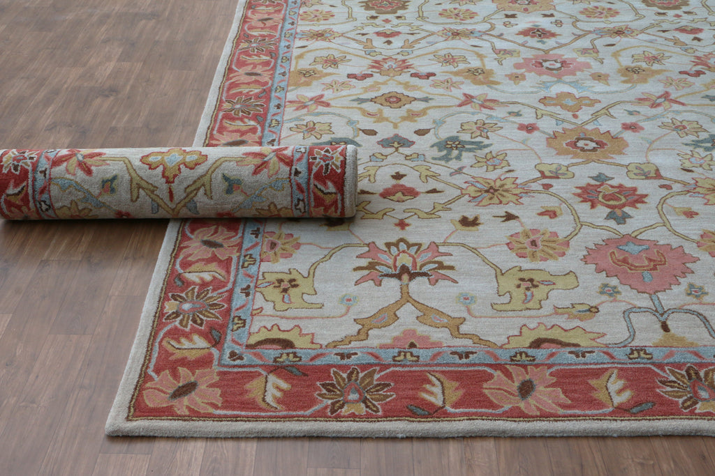 Ballard Medina Beige Oriental Style Handmade Tufted 100% Area Woolen Rugs