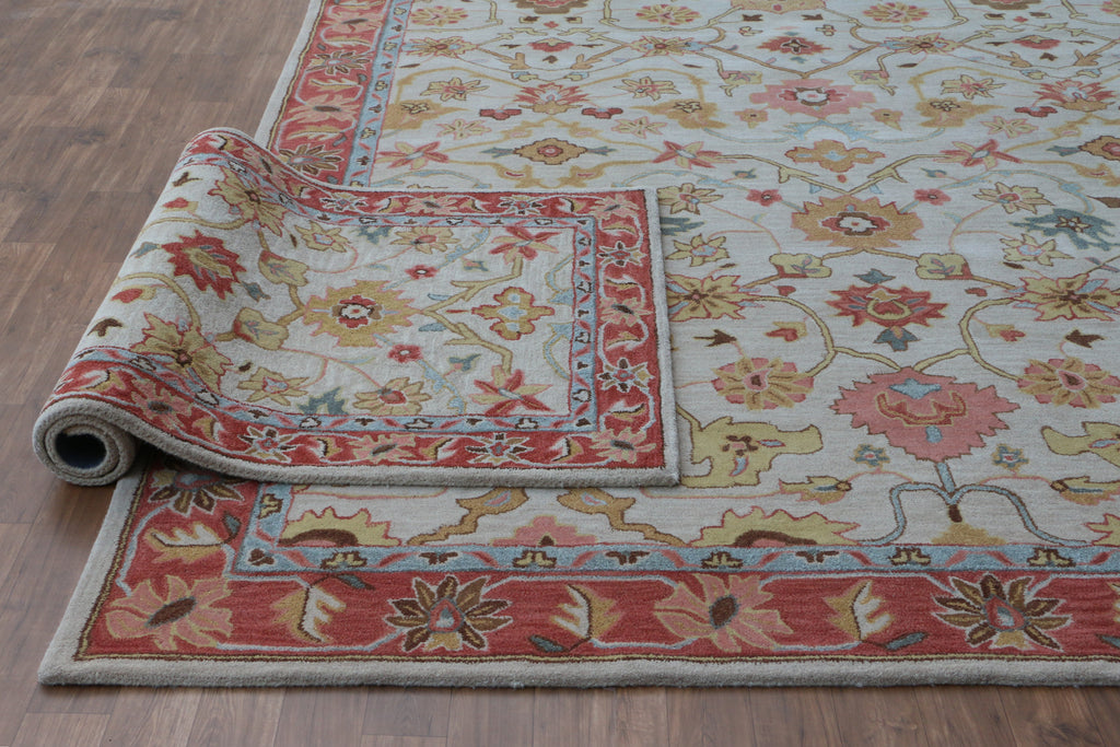 Ballard Medina Beige Oriental Style Handmade Tufted 100% Area Woolen Rugs