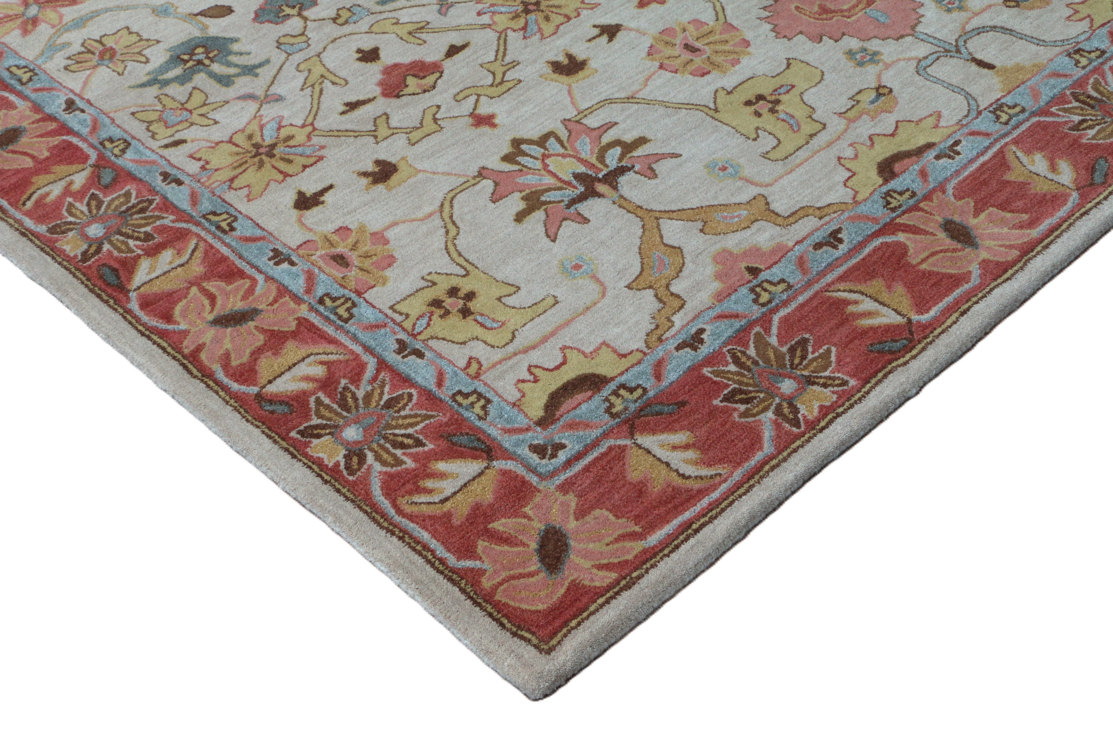 Ballard Medina Beige Oriental Style Handmade Tufted 100% Area Woolen Rugs