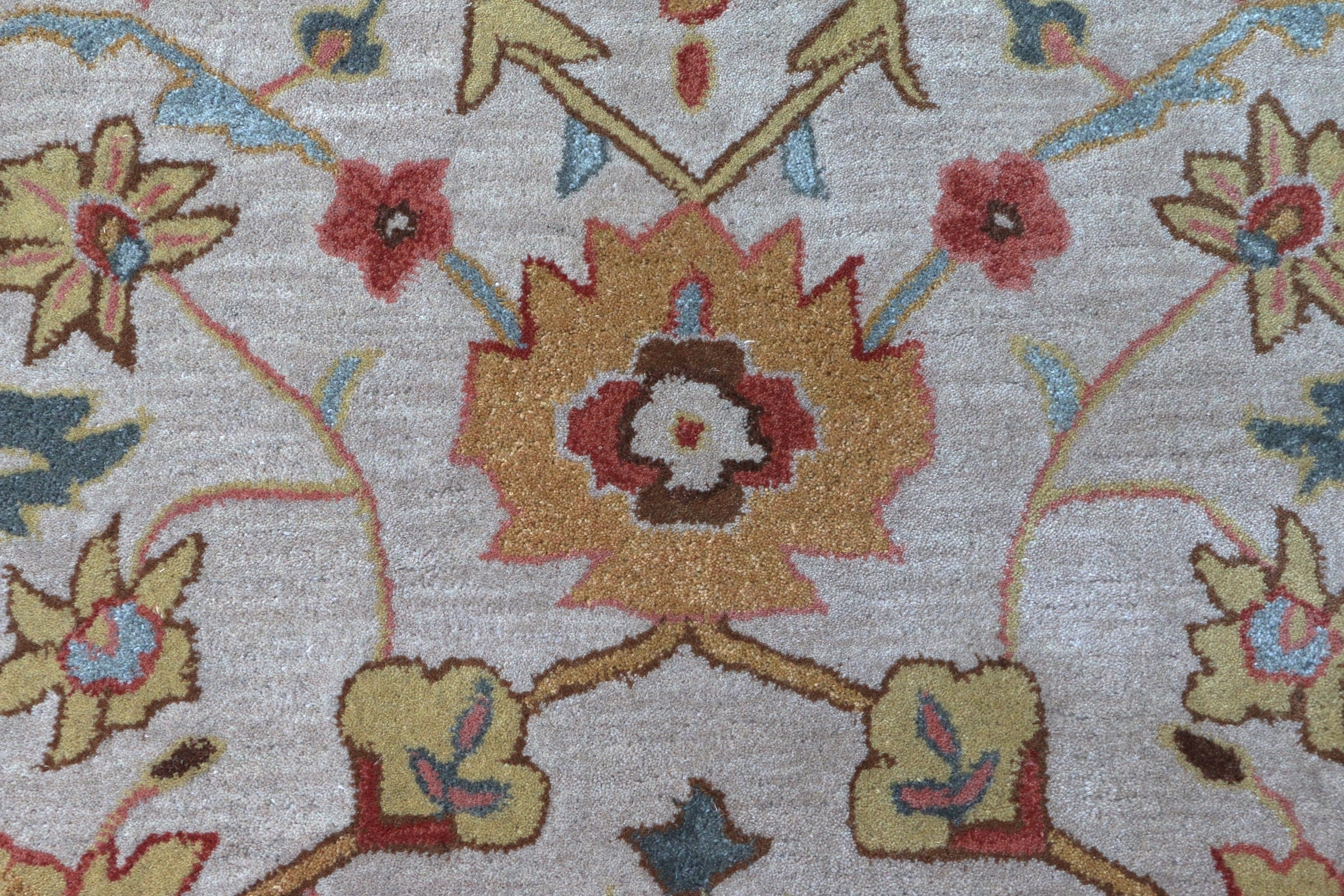 Ballard Medina Beige Oriental Style Handmade Tufted 100% Area Woolen Rugs