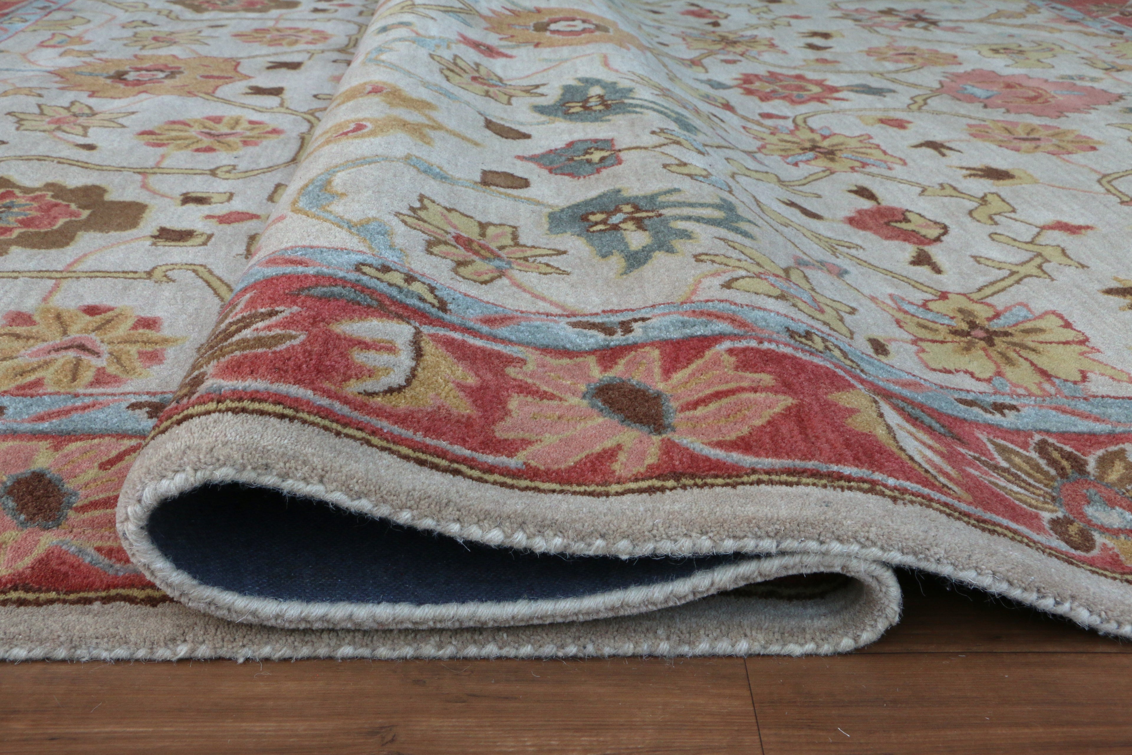 Ballard Medina Beige Oriental Style Handmade Tufted 100% Area Woolen Rugs