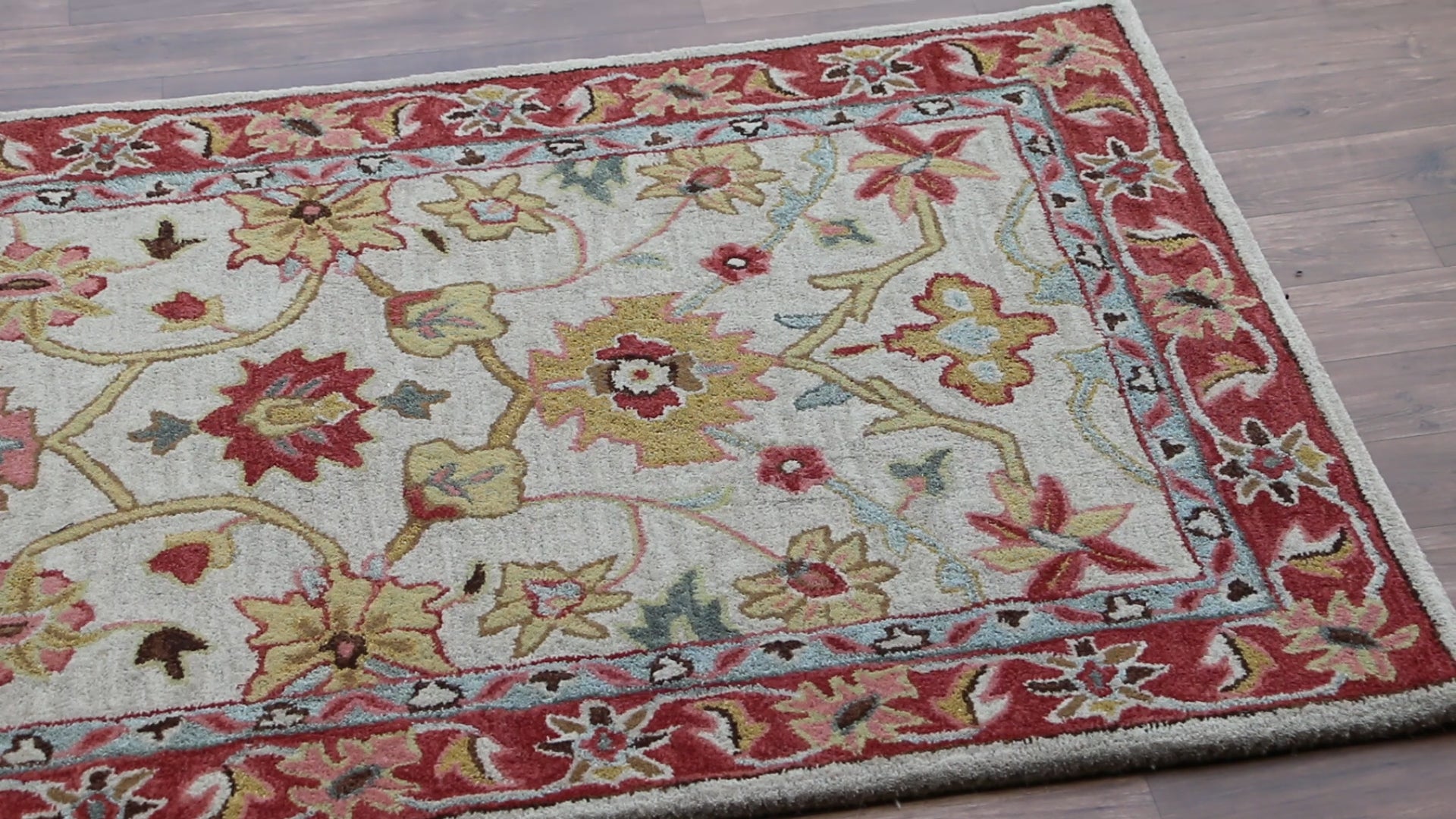 Ballard Medina Beige Oriental Style Handmade Tufted 100% Area Woolen Rugs