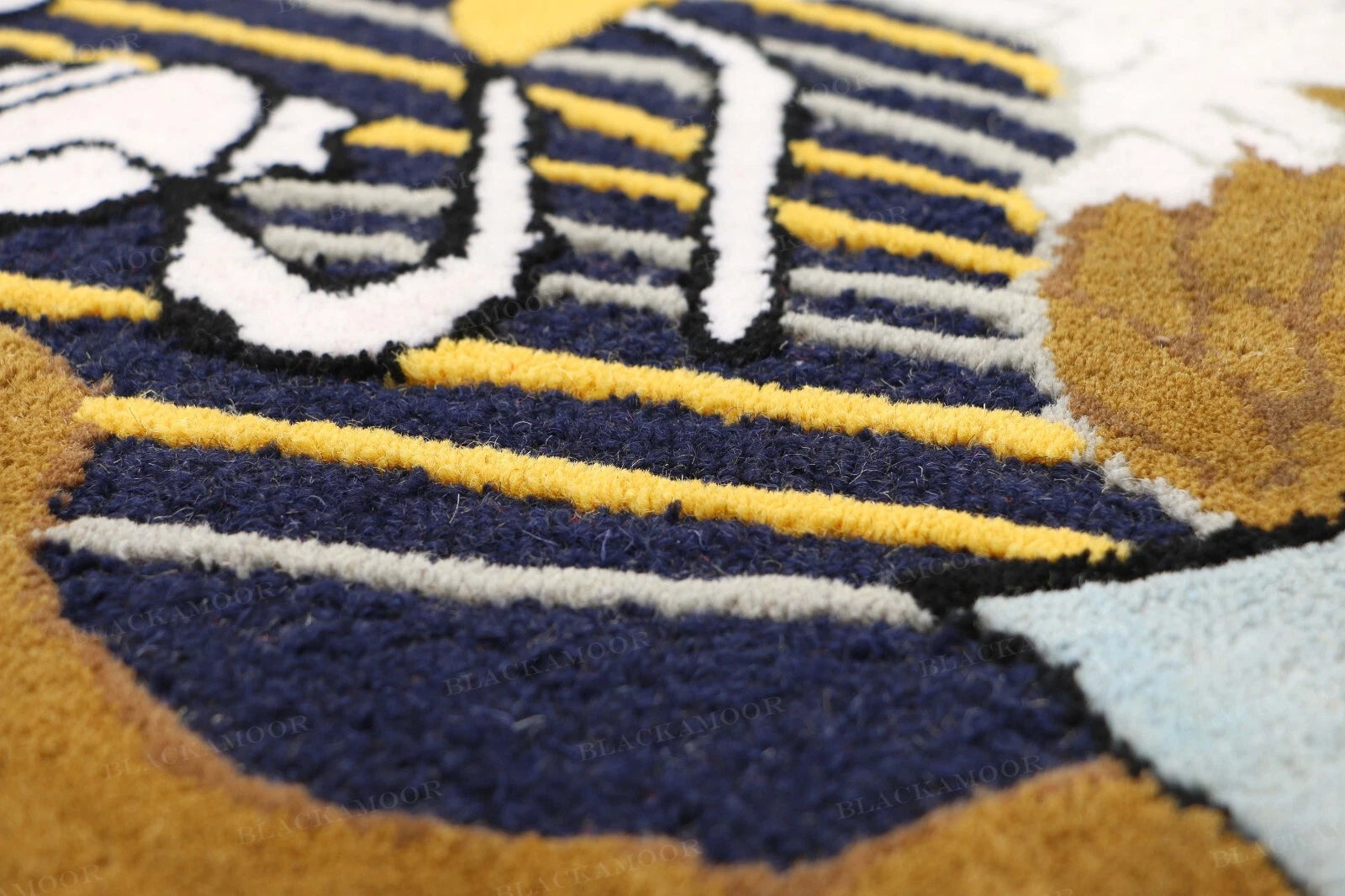 US Logo Flag 8'x8' Eagle Pluribus President Handmade Tufted 100% Wool Area Rugs